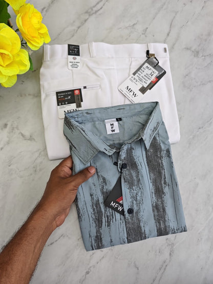 2 in 1 Combo Printed shirts + peanut polo fit pant buy @550 rs only