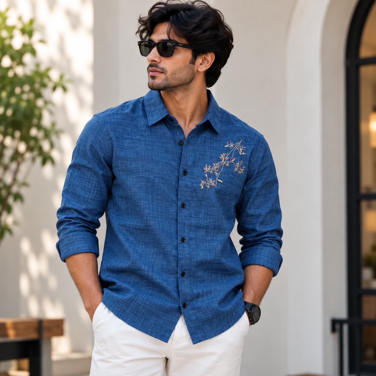 MFW Lenin embroidery work shirts Single pcs @299 and Buy 4 pcs combo @999