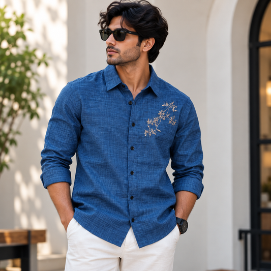 MFW Lenin embroidery work shirts Single pcs @299 and Buy 4 pcs combo @999
