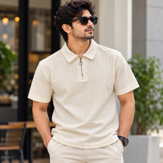 Mfw Half sleeve zipper Tshirt 1 pc @199 and 3 pcs @ 499