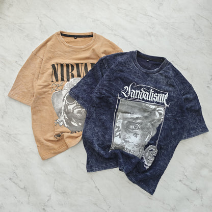 3 in 1 combo buy 3 pcs Random design Optical Acid wash tshirts buy 500 only(Read description before ordering)