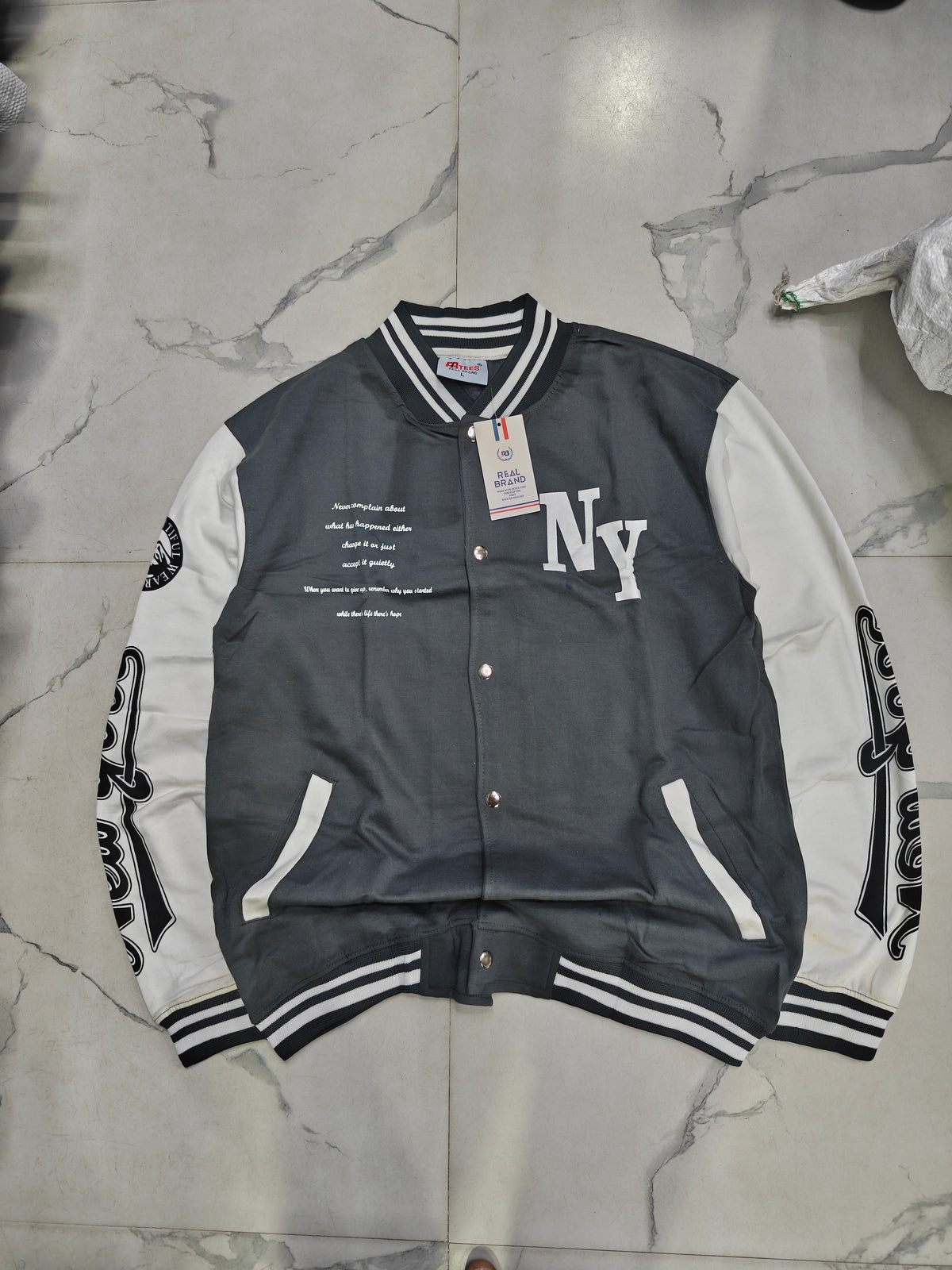 Men's Loop Knit Raising Jacket buy @450 rs only[Grey]