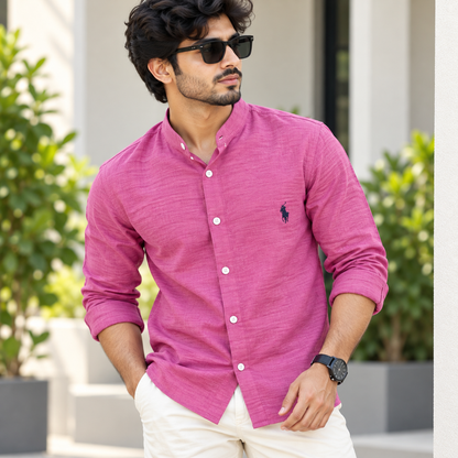 MFW Chinese collar crush lenin full sleeve shirts Single pcs @299 and Buy 4 pcs combo @999
