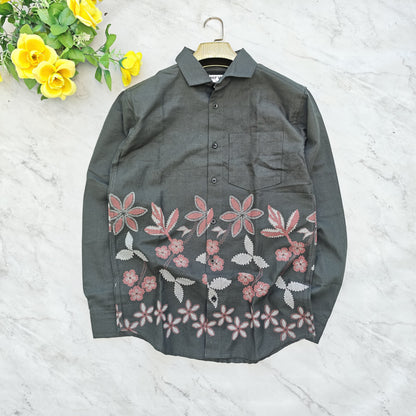 Men's bottom embroidery Shirts single pcs @350 and Buy 3 pc combo @999