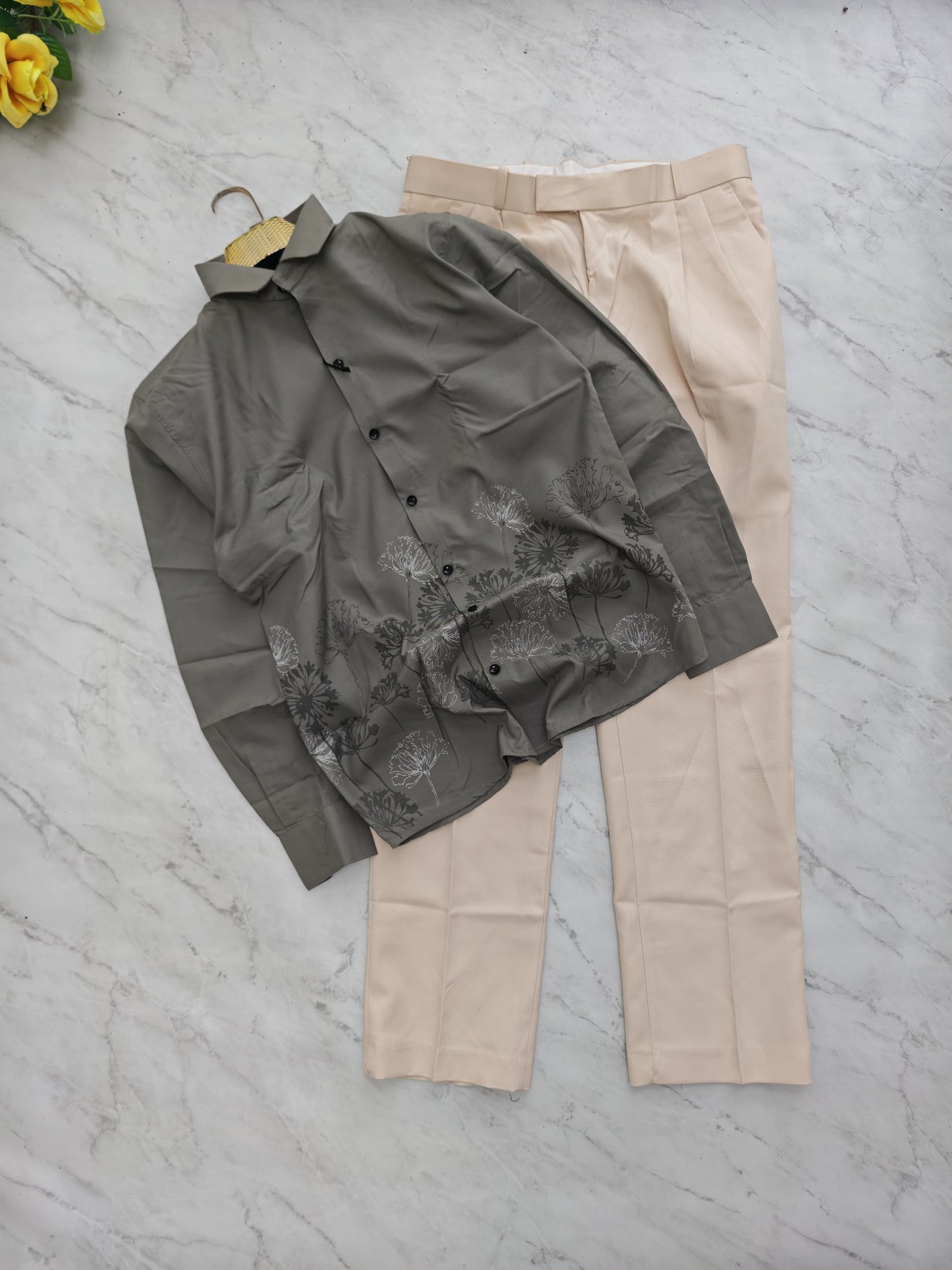 2-in-1 Bottom Printed Shirt & Korean Baggy Pant Combo ₹600 | MFW