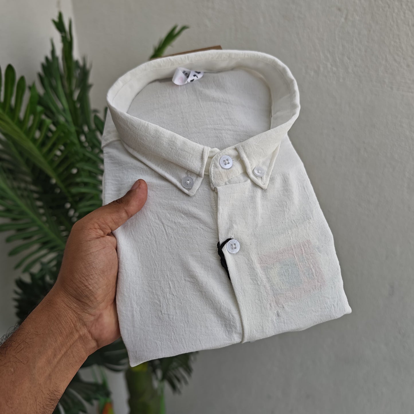 MFW old money crush fabric Lenin Shirts single pcs @299 and Buy 4 pcs combo @999 (White)