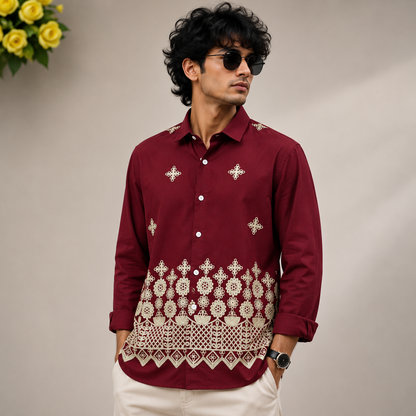 MFW viscose bottom embroidery Shirts single pcs @350 and Buy 3 pc combo @999