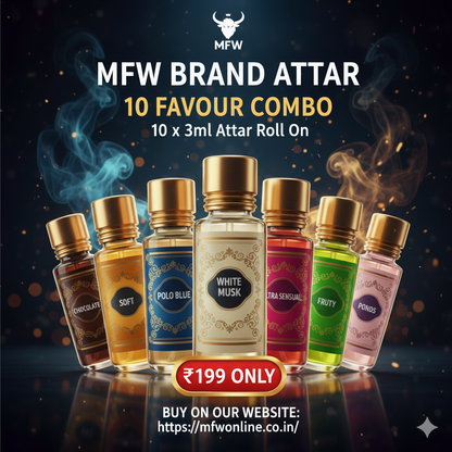 10 in 1 combo MFW Attar pack of 10 flavour attar buy @200 only