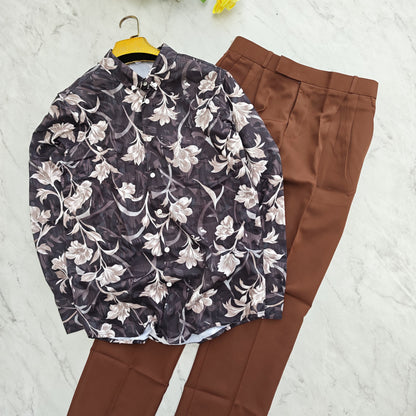 2 in 1 combo viscose printed shirts +  pants combo buy @600 rs only