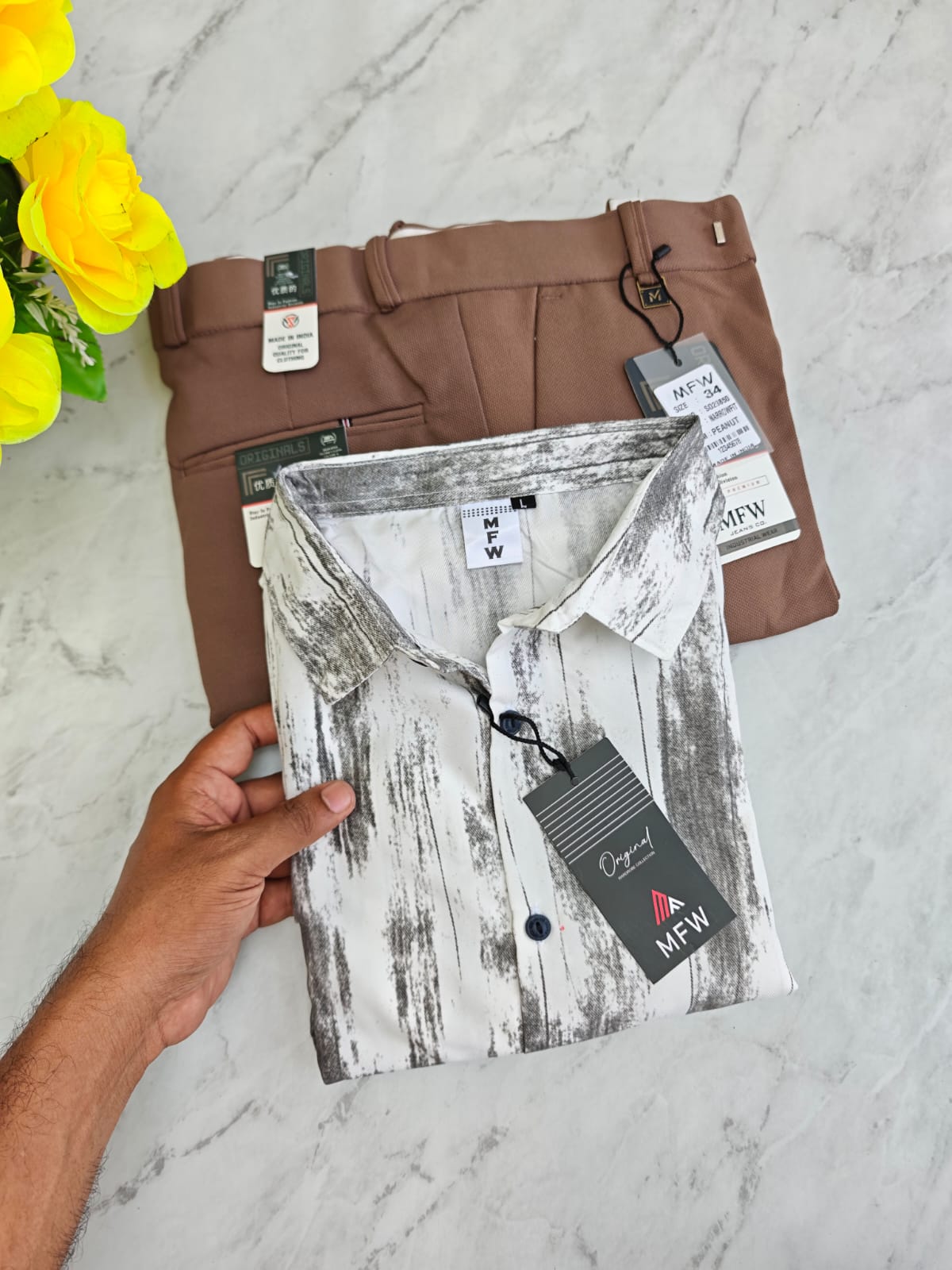 2 in 1 Combo Printed shirts + peanut polo fit pant buy @550 rs only