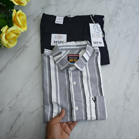 2 in 1 combo MFW laffer printed shirts + penut polo fit pant combo buy @500 rs only