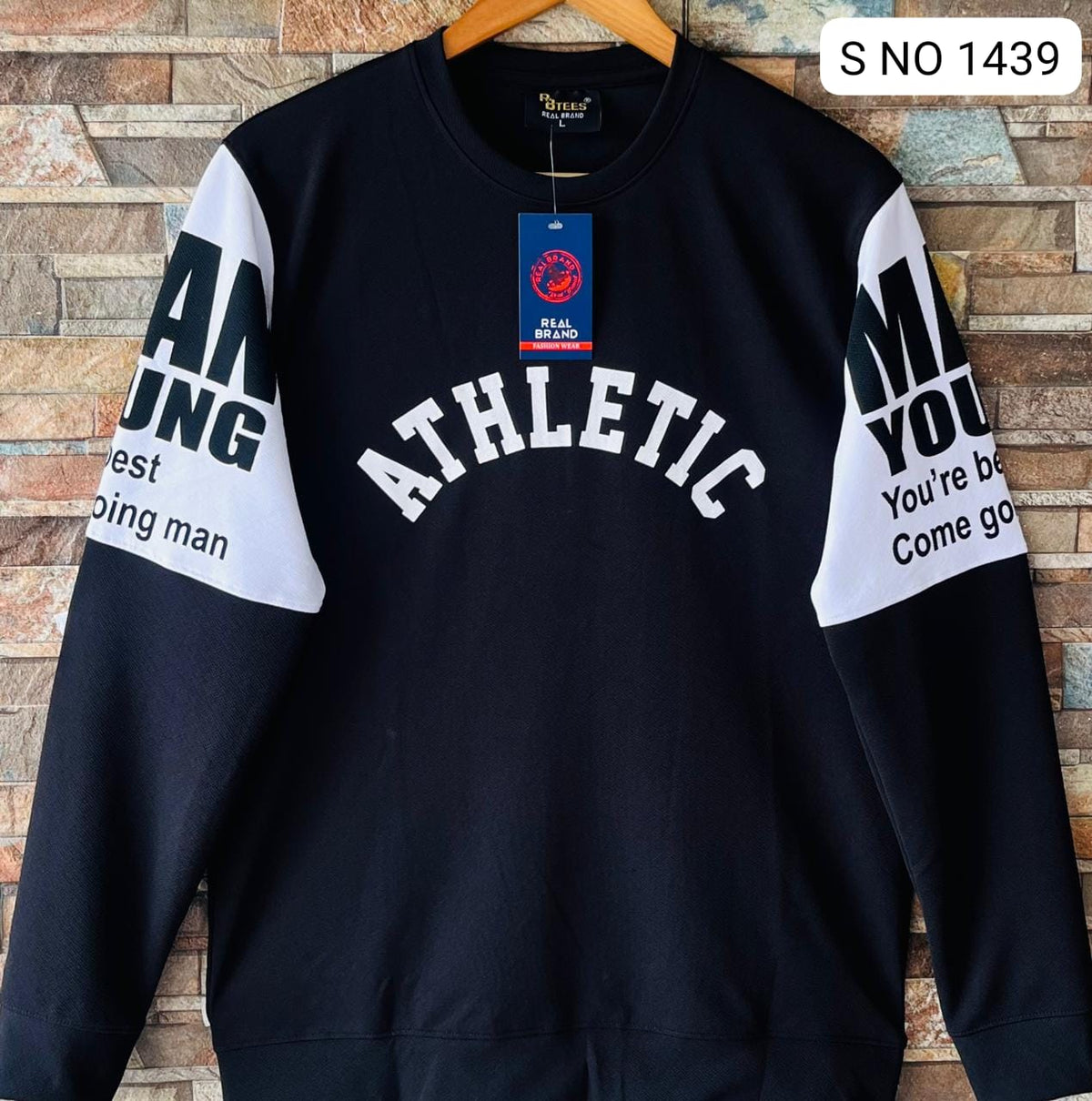 MFW Round neck Cut and sew full sleeve Tshirt buy @250rs (Black)