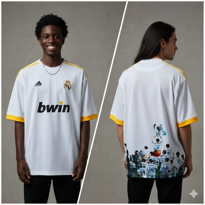 Half sleeve front and back printed football jersey buy @200