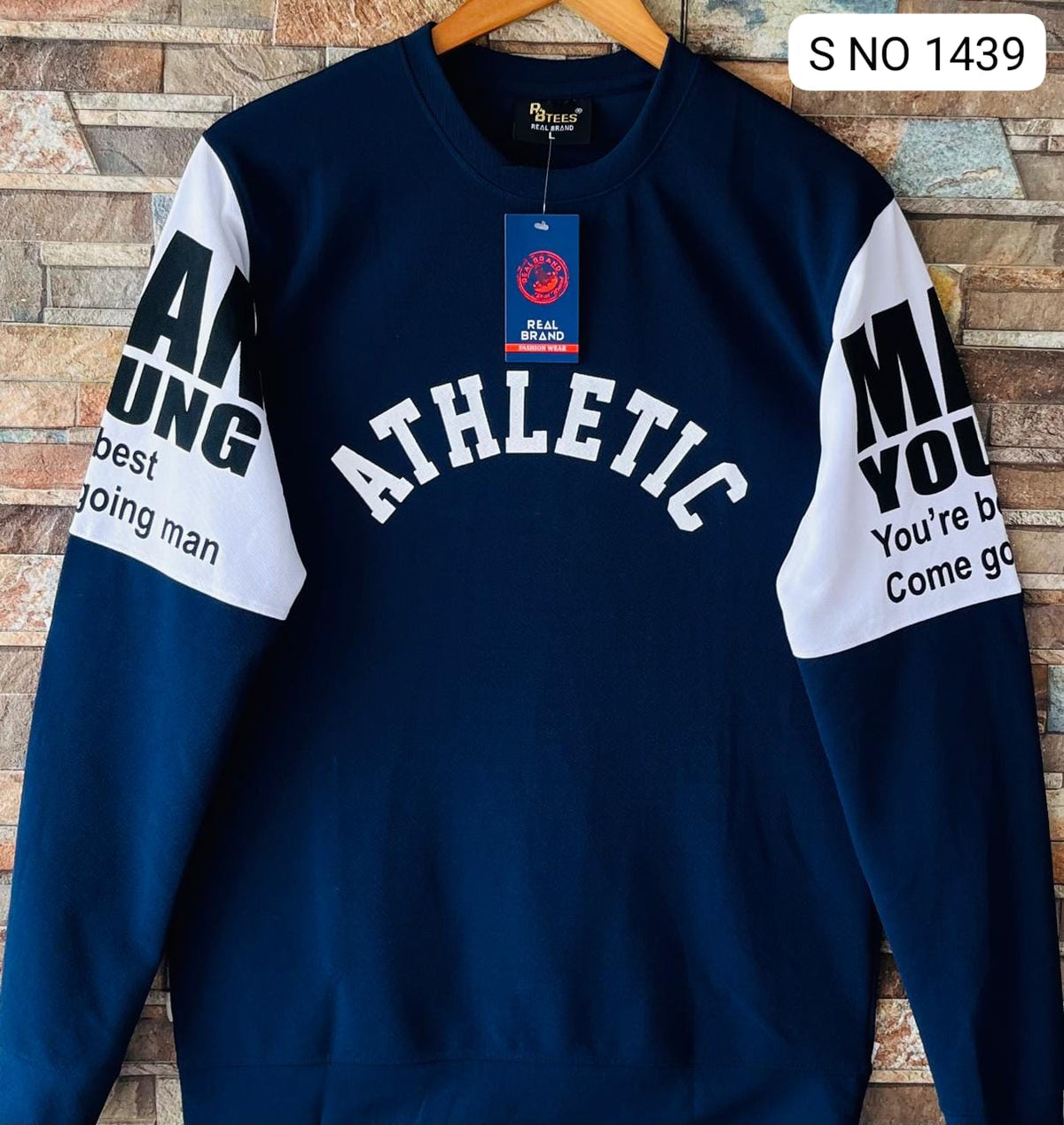 MFW Round neck Cut and sew full sleeve Tshirt buy @250rs (navy)