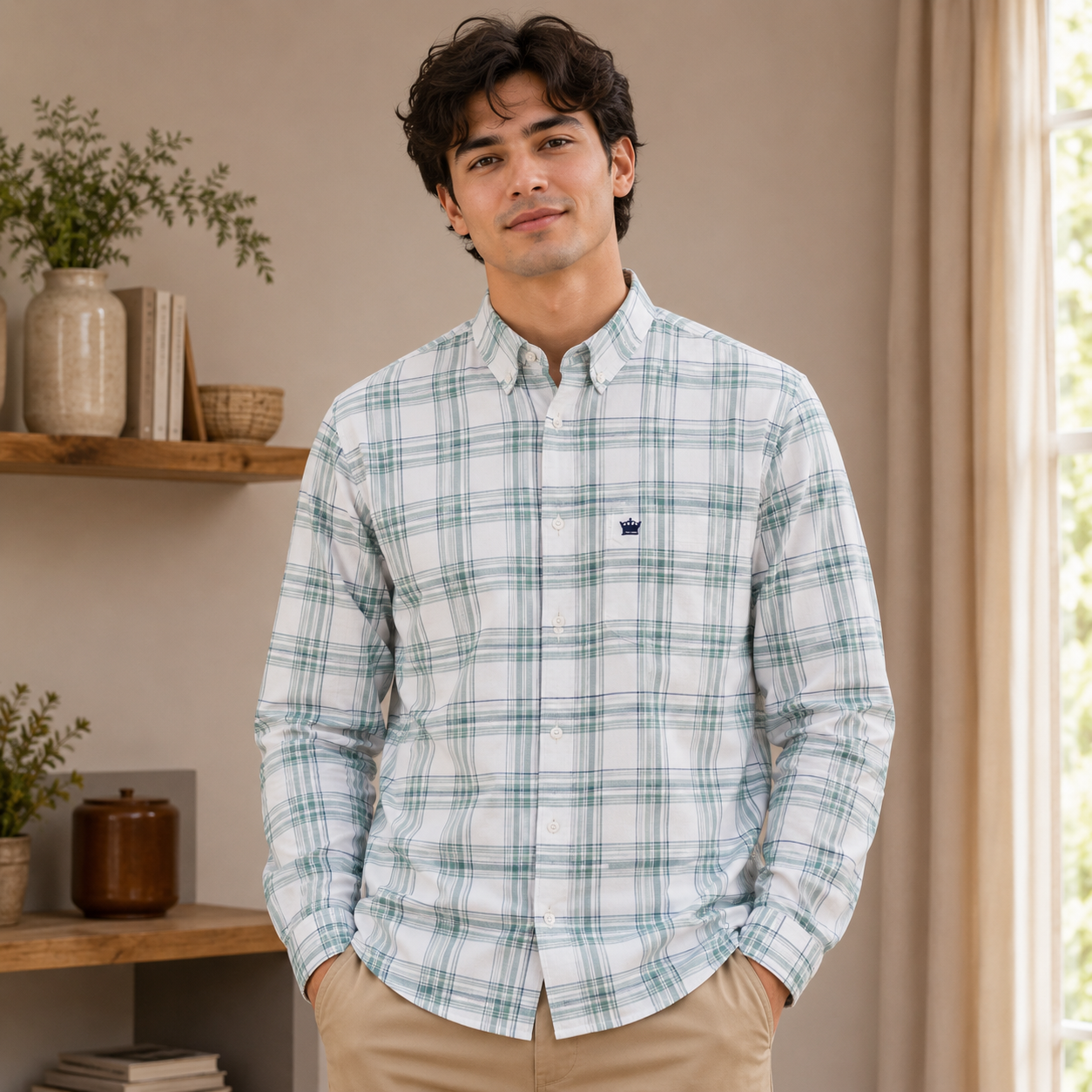 Mfw Oxford checked Shirts single pcs @299 and Buy 4 pcs combo @999