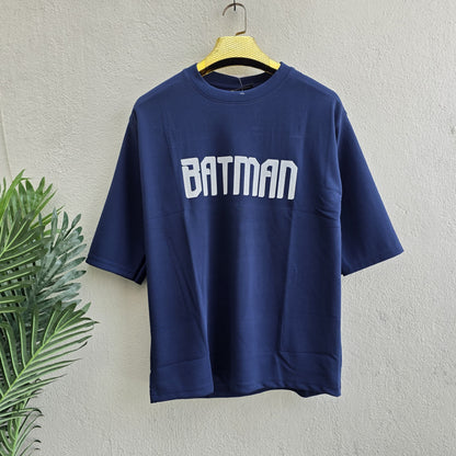Batman design Round neck Front and back Printed droup shoulder Tshirt 1 pc @199 and 3 pcs @ 499