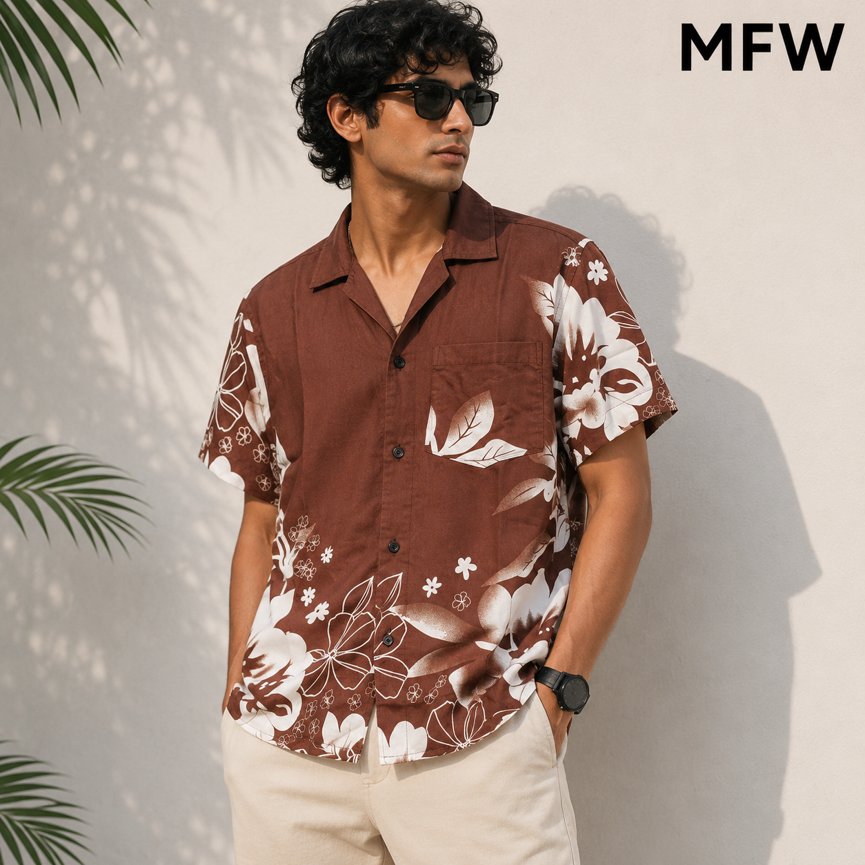 MFW Cuban collar viscose printed half sleeve shirts buy @250 rs only