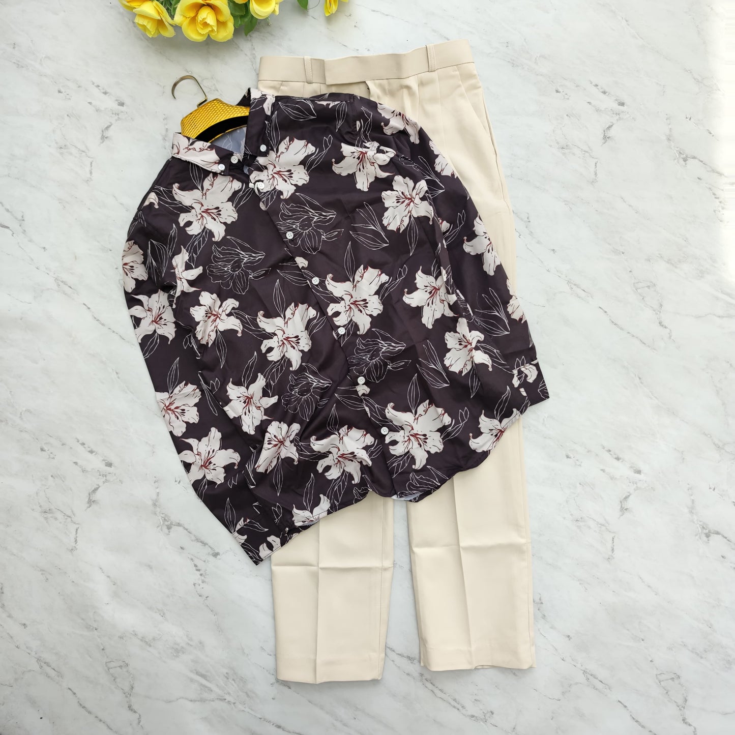 2 in 1 combo viscose printed shirts +  pants combo buy @600 rs only