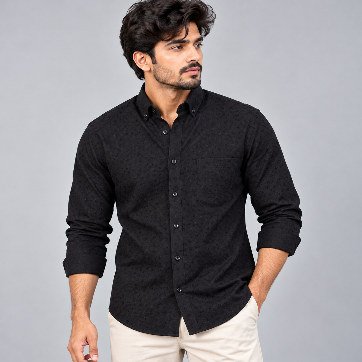 MFW Texture fabric shirts Single pcs @299 and Buy 4 pcs combo @999(D2)