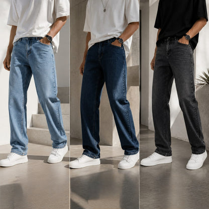 3 in 1 combo plain mom fit jeans pants  combo buy @999 rs only