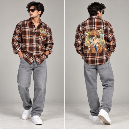 2 in 1 combo Back printed shirts + Mom fit jeans pant buy @600 rs