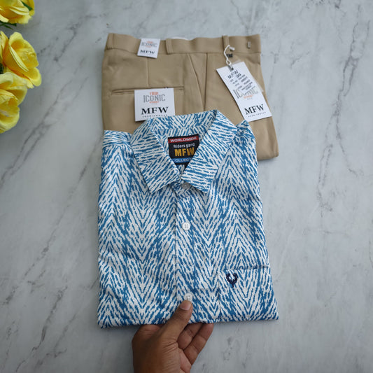 2 in 1 combo MFW laffer printed shirts + penut polo fit pant combo buy @500 rs only
