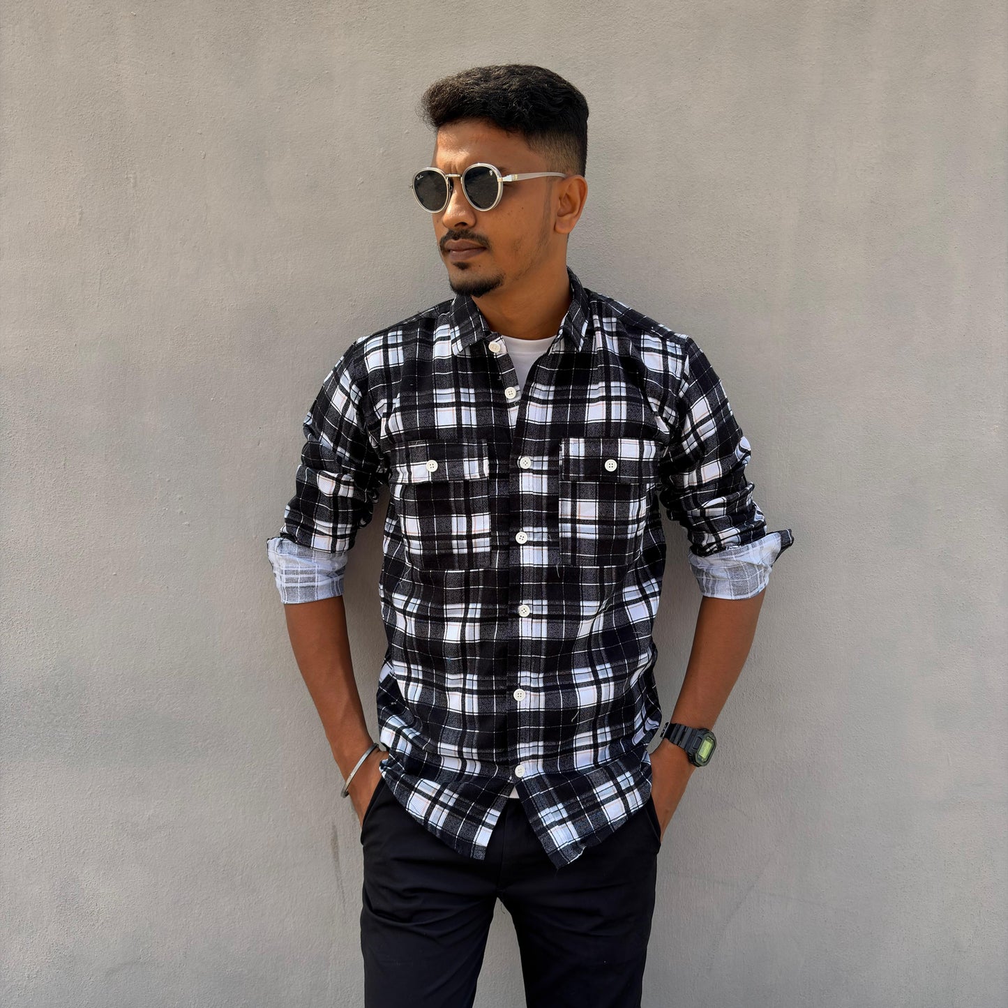 Men's Full sleeve Double pocket Shirts Shirts single pcs @299 and Buy 4 pcs combo @999