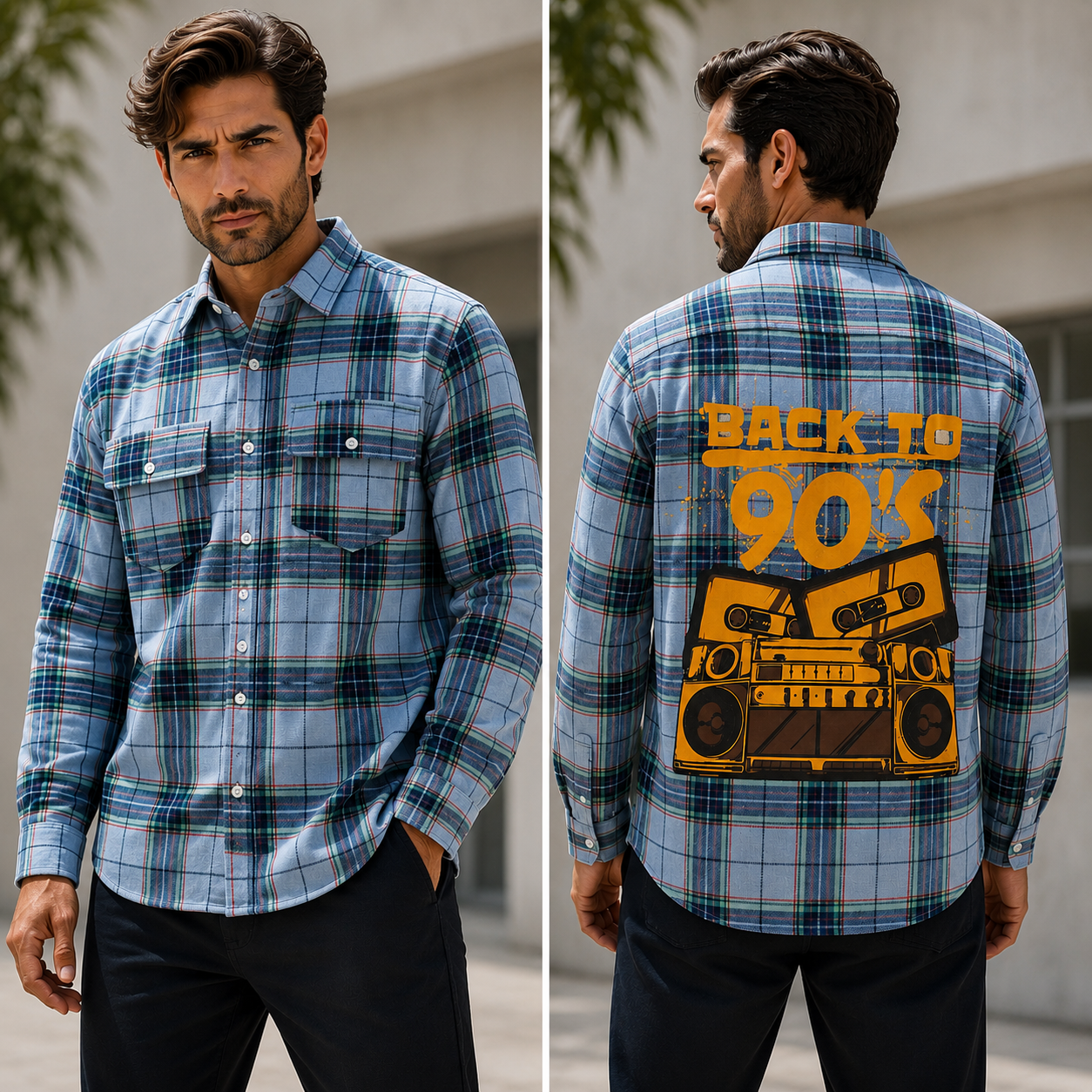 Mfw double pocket back printed Shirts single pcs @299 and Buy 4 pcs combo @999