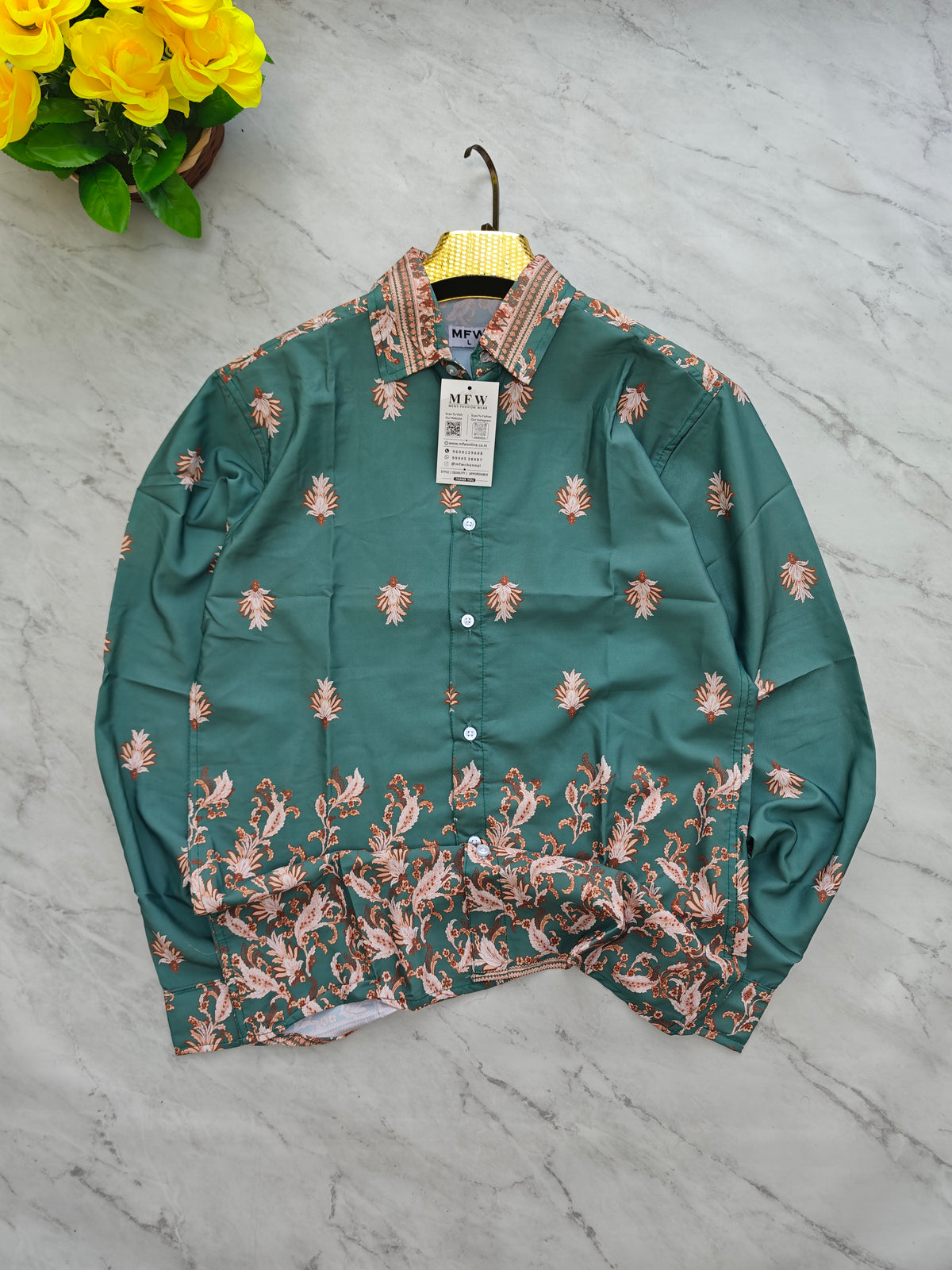 Men's Full sleeve Viscose Printed Shirts single pcs @350 and Buy 3 pc combo @999