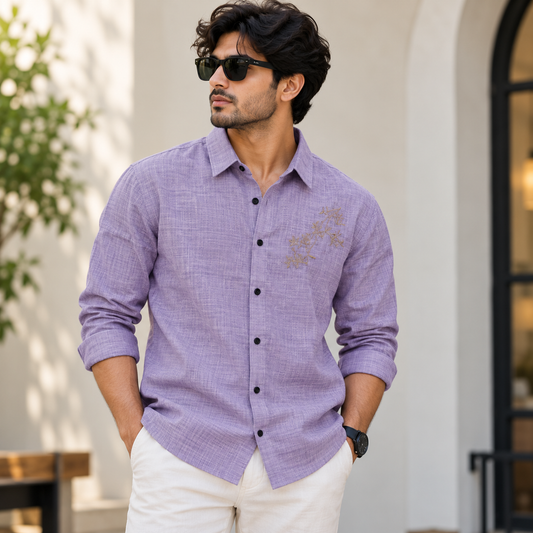 MFW Lenin embroidery work shirts Single pcs @299 and Buy 4 pcs combo @999