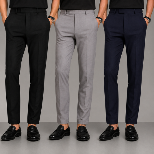 3 in 1 combo Mfw brand Penut fabric polofit pants buy 3 pcs combo @999(Black+ l.grey+navy)