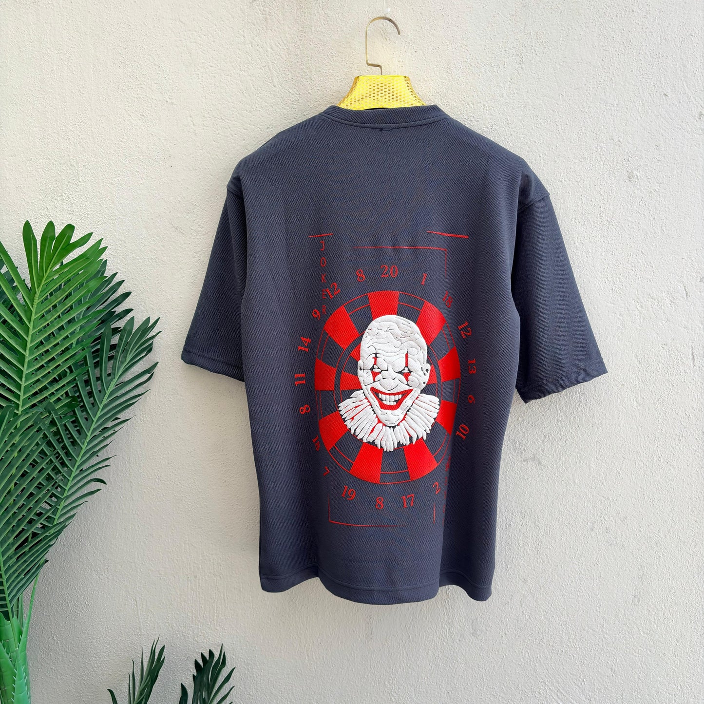 Round neck Front and back print droup shoulder Tshirt 1 pc @199 and 3 pcs @ 499