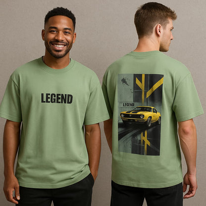 Legend design Round neck Front and back Printed droup shoulder Tshirt 1 pc @199 and 3 pcs @ 499