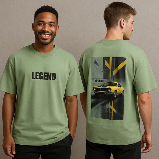 Legend design Round neck Front and back Printed droup shoulder Tshirt 1 pc @199 and 3 pcs @ 499