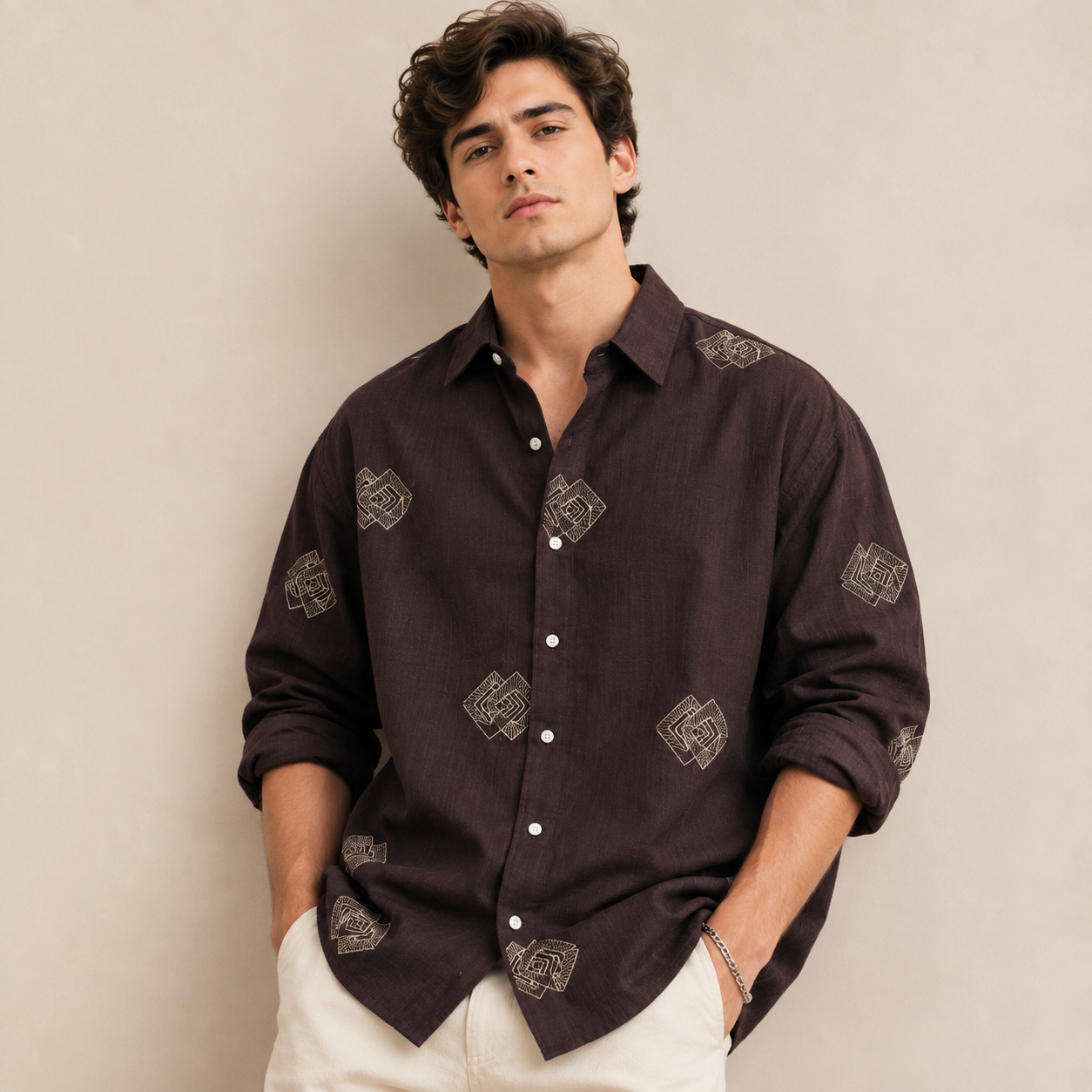 Mfw Lenin embroidery full sleeve shirts buy @300 rs only