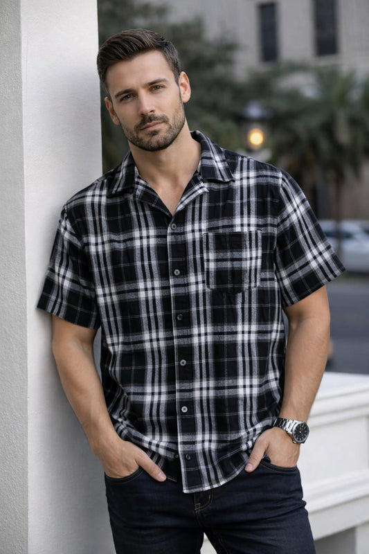 MFW Cuban Collar Oversize Drop Shoulder Polo Designer Shirts buy @249