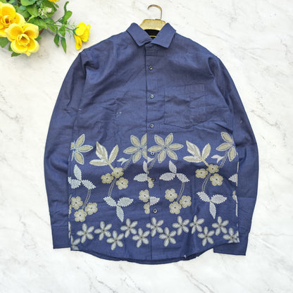 Men's bottom embroidery Shirts single pcs @350 and Buy 3 pc combo @999