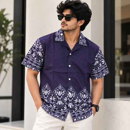 MFW Cuban collar printed shirts Buy @250 rs only