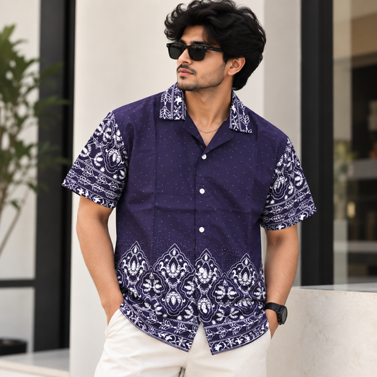 MFW Cuban collar printed shirts Buy @250 rs only