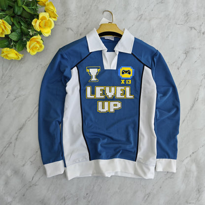 Men's korean Collar printed premium old money Zipper Full sleeve tshirts@249 (Fabric Reference – Please Read Description)