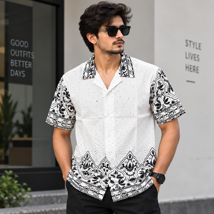 MFW Cuban collar printed shirts Buy @250 rs only