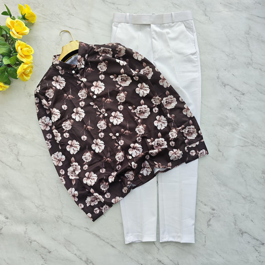 2 in 1 combo viscose shirts + shine polo fit pants combo buy @600 rs