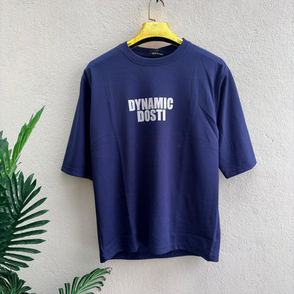 Dynamic design Round neck Front and back Printed droup shoulder Tshirt 1 pc @199 and 3 pcs @ 499