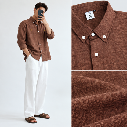 2 in 1 Combo MFW old money type korean lenin shirts + Lenin relax fit pant buy @600 rs only
