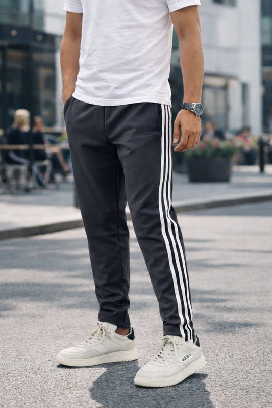 NS 3 Line paper track pants buy 3 pcs @499 (grey normal fit)