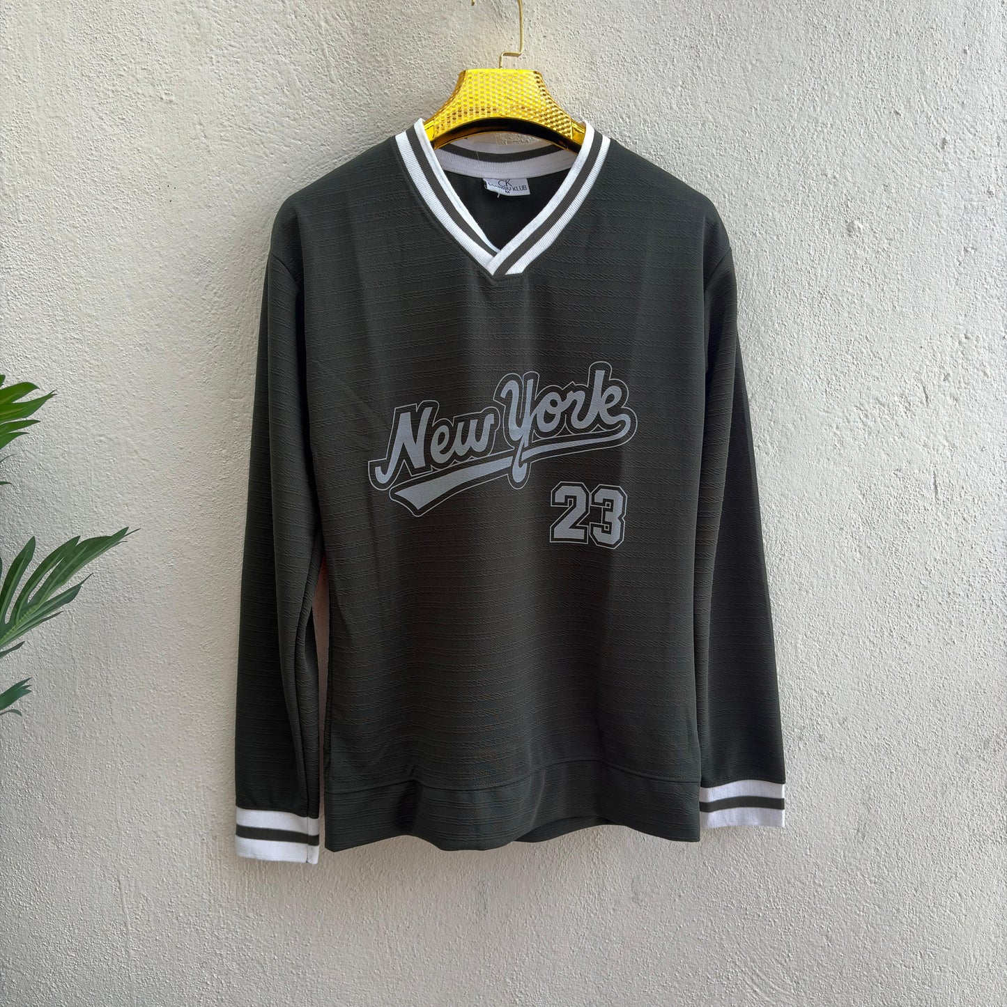 Full sleeve V neck premium  printed tshirt @249