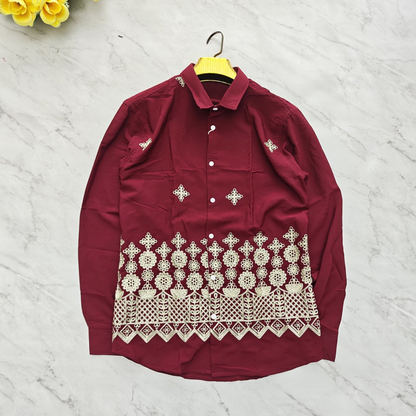 MFW viscose bottom embroidery Shirts single pcs @350 and Buy 3 pc combo @999