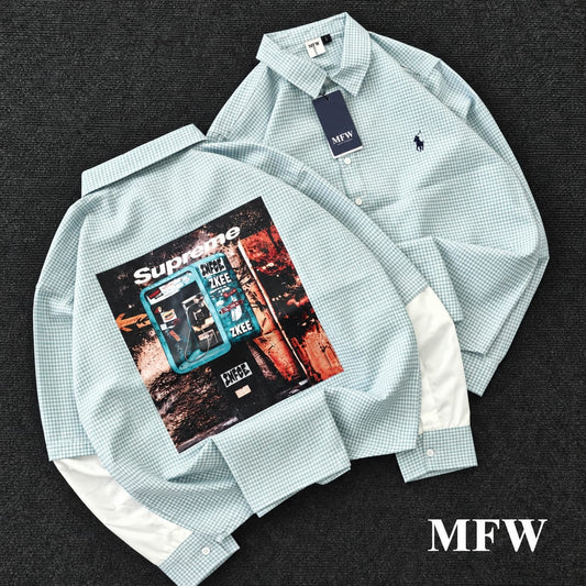 MFW DOCTOR SLEEVE BAGGY SHIRTS Single pcs @350 and Buy 3 pcs combo @999 (GREEN)