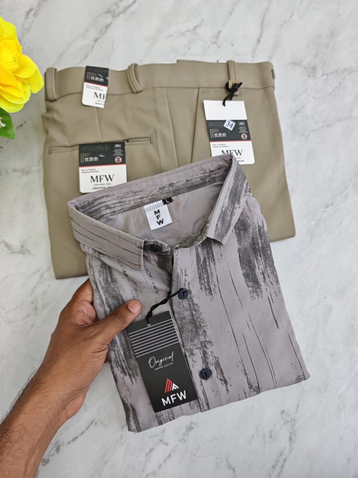 2 in 1 Combo Printed shirts + peanut polo fit pant buy @550 rs only