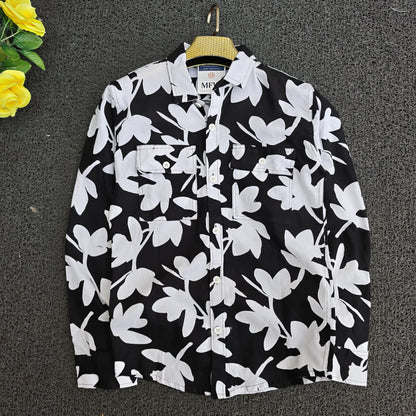 Mfw Premium double packet printed shirts Single pcs @299 and Buy 4 pcs combo @999 (Black)